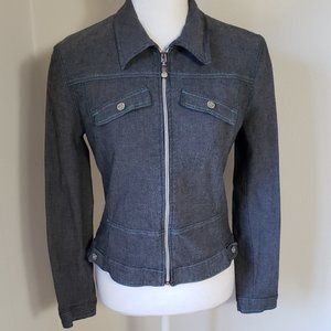 MCM Rare Vintage Spell Out Denim Jacket